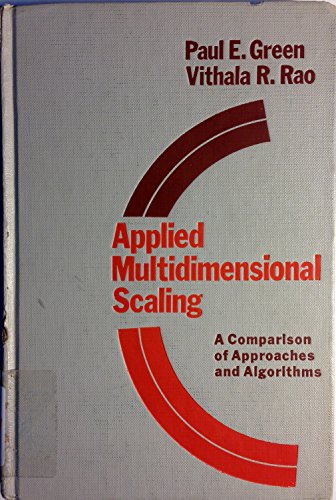 Imagen de archivo de Applied Multidimensional Scaling: A Comparison of Approaches and Algorithms (Editors' Series in Marketing) a la venta por HPB-Red