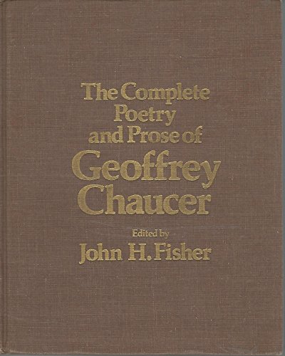 Beispielbild fr The Complete Poetry and Prose of Geoffrey Chaucer zum Verkauf von Better World Books
