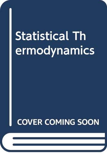 9780030803208: Statistical thermodynamics (HRW series in mechanical engineering)