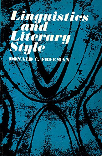9780030808005: Linguistics and Literary Style