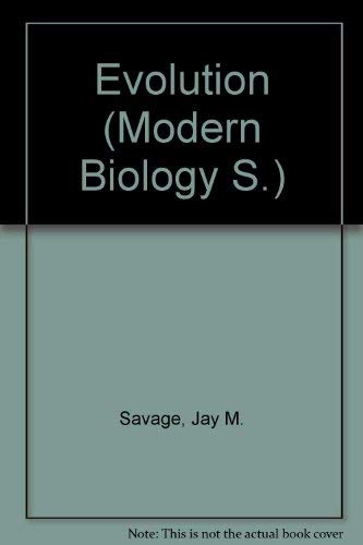 9780030809651: Evolution (Modern biology series)