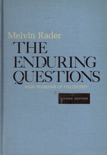Imagen de archivo de The enduring questions;: Main problems of philosophy a la venta por ThriftBooks-Atlanta