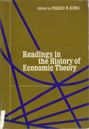 Stock image for Readings in the History of Economic Theory for sale by Better World Books