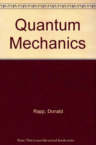 Imagen de archivo de Quantum Mechanics a la venta por Anybook.com