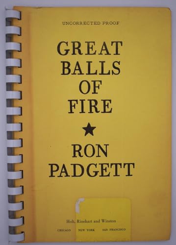 Beispielbild fr Great Balls of Fire zum Verkauf von Better World Books