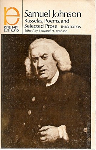 Beispielbild fr Samuel Johnson: Rasselas, Poems, and Selected Prose zum Verkauf von Anybook.com