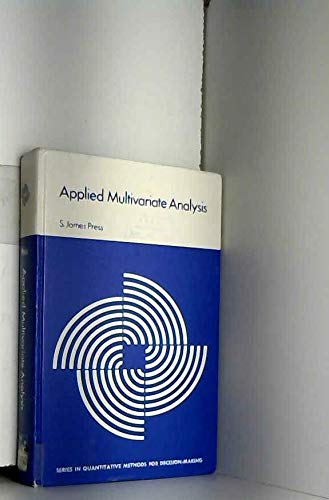 Imagen de archivo de Applied multivariate analysis (Series in quantitative methods for decision-making) a la venta por ThriftBooks-Dallas