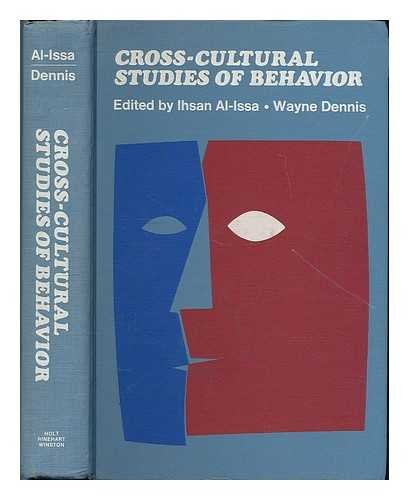 Beispielbild fr Cross-Cultural Studies of Behavior zum Verkauf von N. Fagin Books