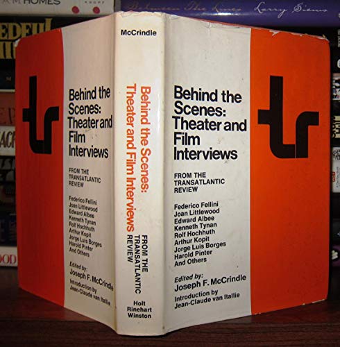 Stock image for Behind The Scenes Theater And Film Interviews From The Transatlantic Review for sale by Willis Monie-Books, ABAA