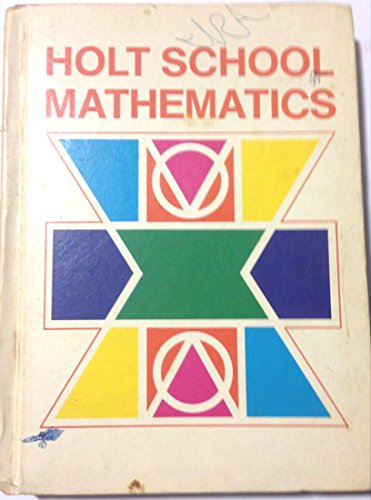Imagen de archivo de Holt School Mathematics a la venta por ThriftBooks-Atlanta