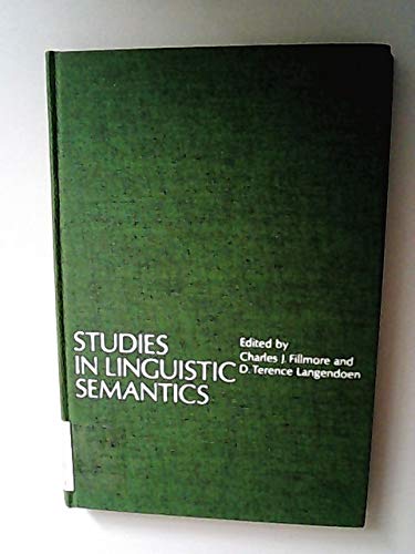 9780030852671: Studies in Linguistic Semantics