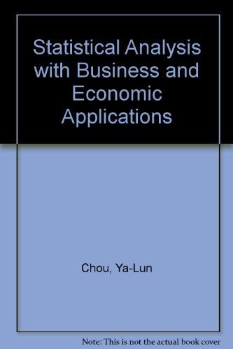 9780030854040: Statistical Analysis: With Business & Economic Applications