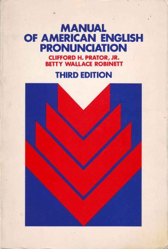 Stock image for Manual of American English Pronunciation for sale by Irish Booksellers