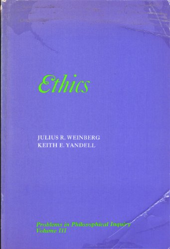 Beispielbild fr Ethics (Problems in Philosophical Inquiry) zum Verkauf von Wonder Book