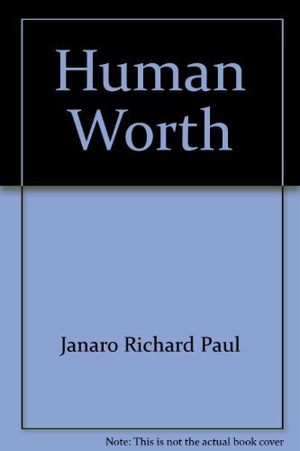 Imagen de archivo de Human Worth a la venta por Better World Books