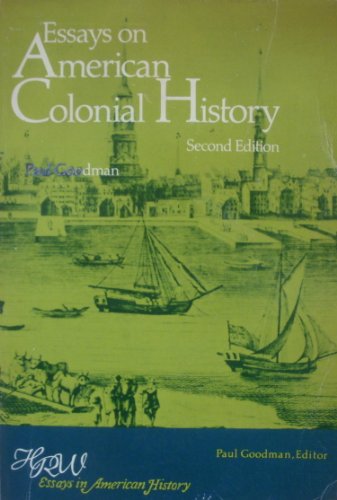 Beispielbild fr Essays on American Colonial History zum Verkauf von Anybook.com