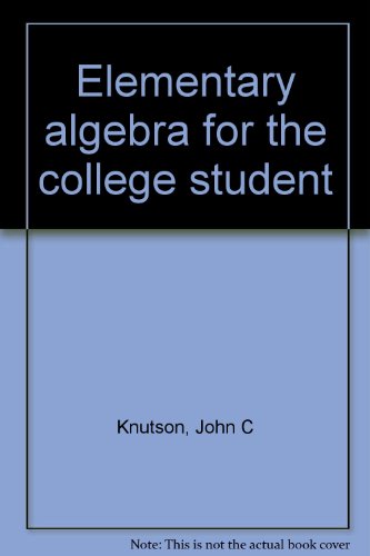 9780030866326: Elementary algebra for the college student