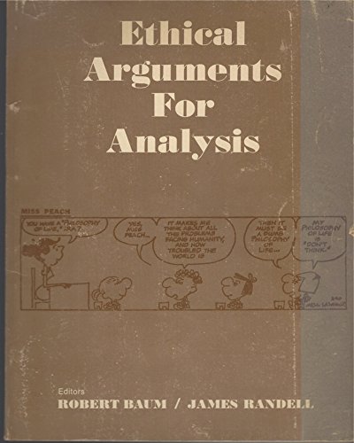 Stock image for Ethical Arguments for Analysis for sale by Better World Books