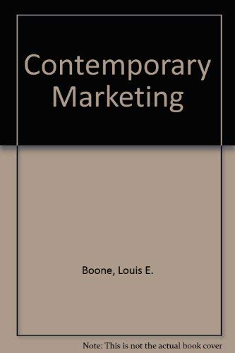 Imagen de archivo de Contemporary marketing a la venta por -OnTimeBooks-