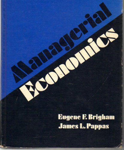 9780030890314: Managerial economics