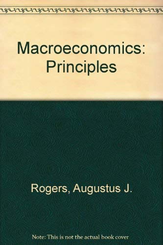 Stock image for Macroeconomic Principles for sale by BookDepart