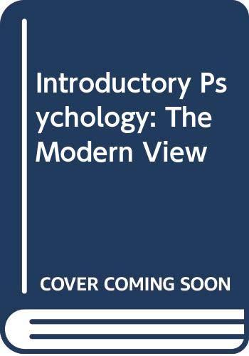 Stock image for Introductory Psychology : The Modern View for sale by Laura Books