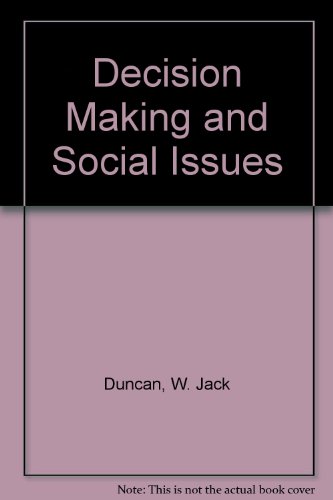 9780030891922: Decision Making and Social Issues