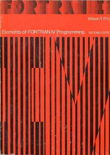 Imagen de archivo de Elements of FORTRAN IV Programming a la venta por HPB-Red