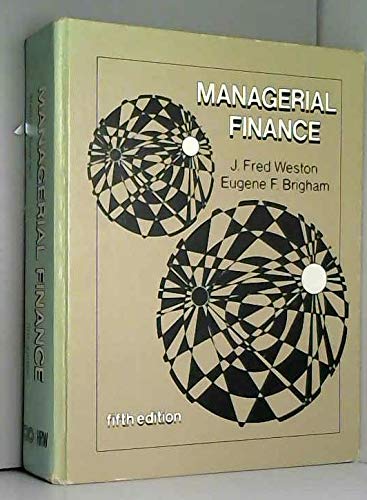 Beispielbild fr Managerial Finance zum Verkauf von Better World Books