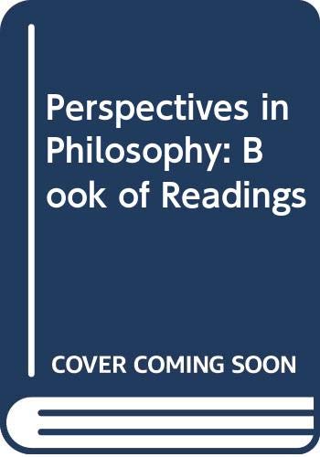 9780030896453: Perspectives in Philosophy: Book of Readings
