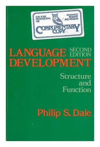 Stock image for Language Development: Structure and Function for sale by Once Upon A Time Books