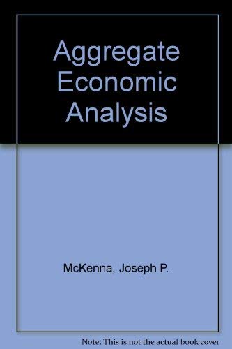 9780030897078: Aggregate Economic Analysis