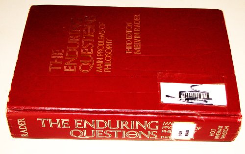 Imagen de archivo de The enduring questions: Main problems of philosophy a la venta por HPB-Red