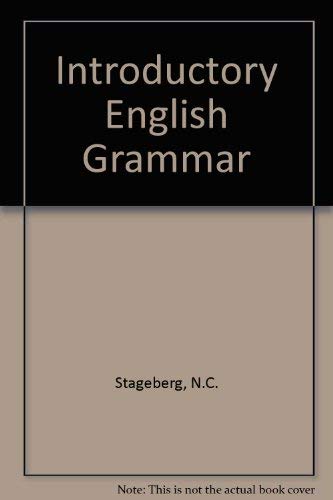 9780030899195: Introductory English Grammar