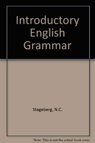 9780030899195: An introductory English grammar
