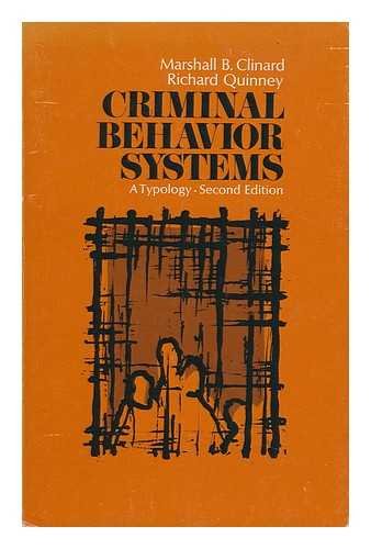 Stock image for Criminal Behavior Systems: A Typology for sale by 2Vbooks