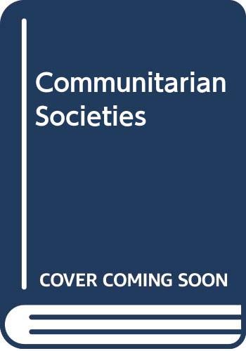 Stock image for Communitarian Societies (Basic Anthropology Units) for sale by Irish Booksellers