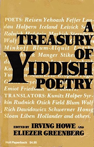 9780030914805: A Treasury of Yiddish Poetry