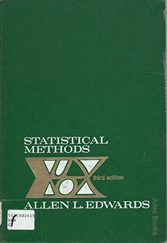 Imagen de archivo de Statistical methods a la venta por ThriftBooks-Dallas