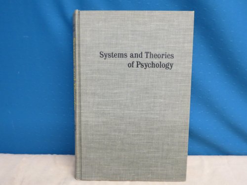 Beispielbild fr Systems and Theories of Psychology zum Verkauf von Better World Books