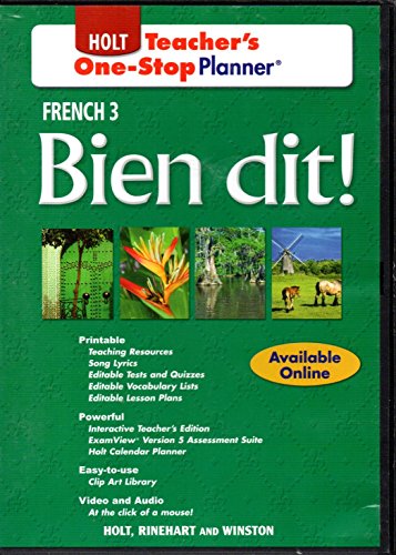 Stock image for Bien dit!: French 3 - Teacher's One-Stop Planner for sale by Byrd Books