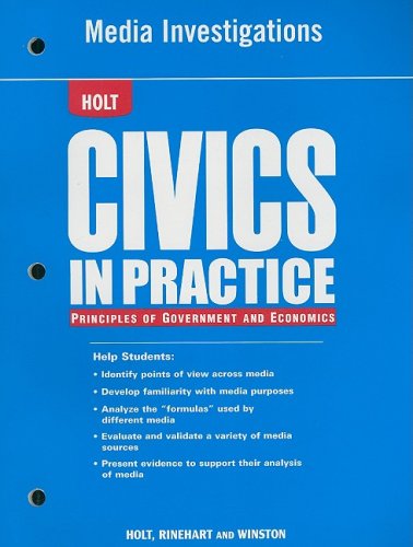 Beispielbild fr Civics in Practice: Principles of Government and Economics: Media Inve zum Verkauf von Hawking Books