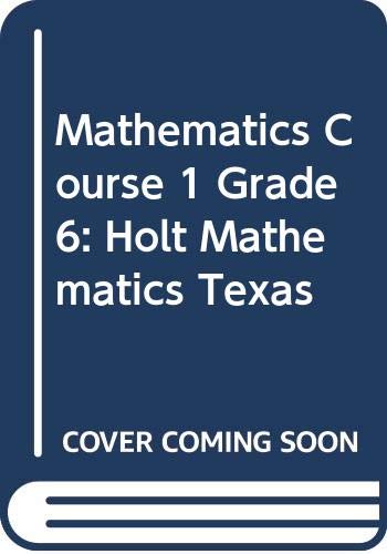 Stock image for Holt Mathematics Texas: Studten Edition (Spanish) Course 1 2007 for sale by HPB-Red