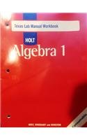 Stock image for Holt Algebra 1: Lab Manual Algebra 1 for sale by Half Price Books Inc.