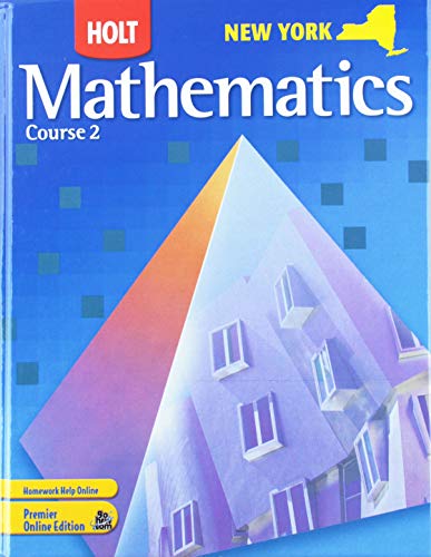 Imagen de archivo de Holt Mathematics New York : Student Edition Course 2 2008 a la venta por Better World Books
