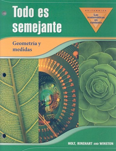 Its All the Same Mic Grade 8: Holt Math in Context (English and Spanish Edition) (9780030930591) by Hrw