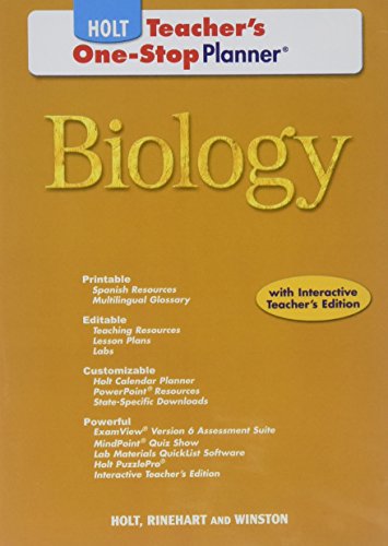 9780030932489: Holt Biology: Teacher’s One-stop Planner