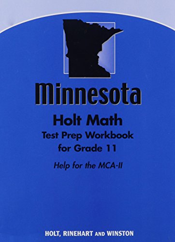 Imagen de archivo de Algebra 2, Grade 11 Test Preparation Workbook: Holt Algebra 2 Minnesota a la venta por Better World Books