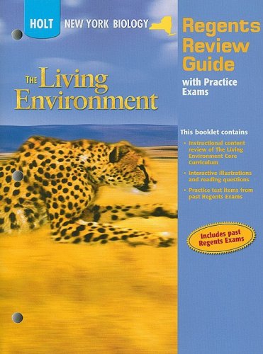 9780030934575: Holt Biology New York: New York Regents Exam Review Guide Student Edition The Living Environment