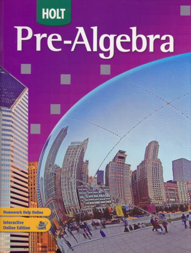 Stock image for Holt Pre-Algebra for sale by Goodbookscafe